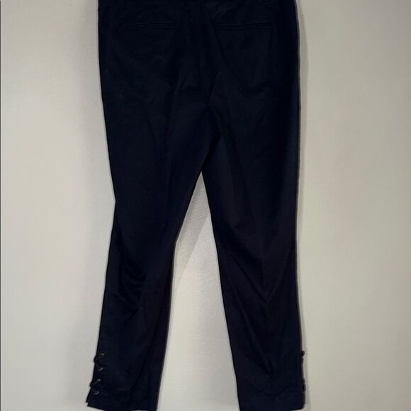 Talbots Navy Blue Cropped Pants with Tailored Silhouette - Picture 7 of 8